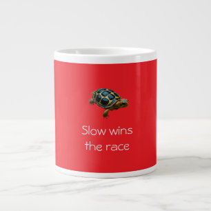 Slow Wins the Race Turtle Large Coffee Mug