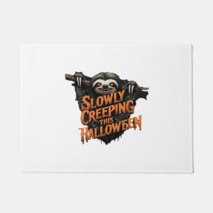 Slowly Creeping This Halloween - Creepy Sloth Clas Doormat