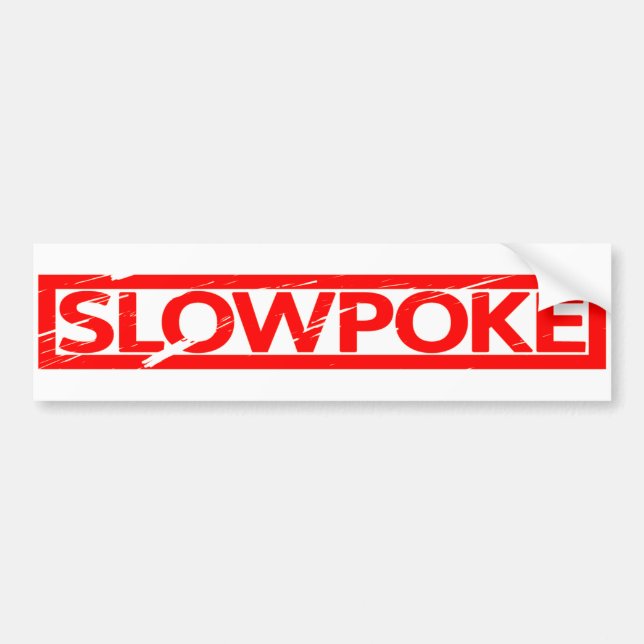 Slowpoke Stamp Bumper Sticker (Front)