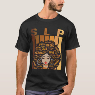 Slp Afro African American Women Black History Mont T-Shirt