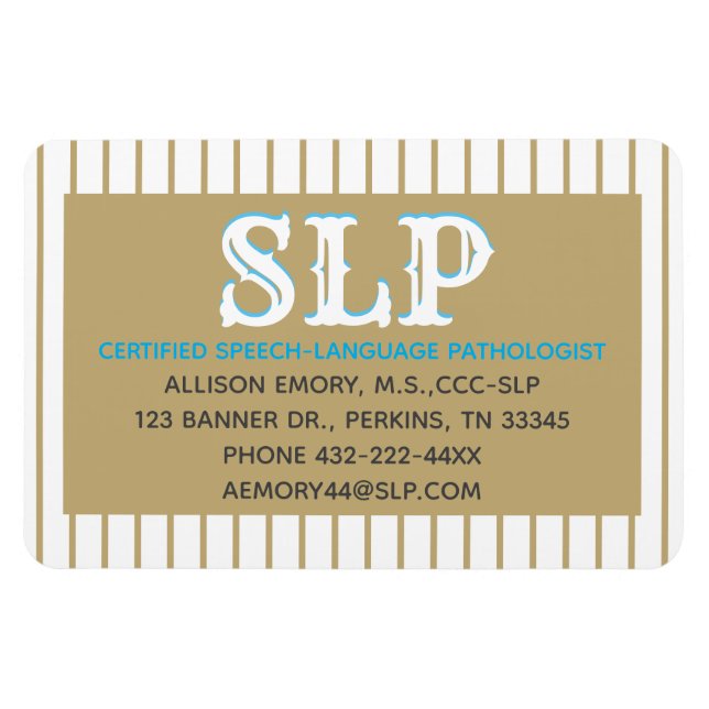 SLP Business Card magnet (Horizontal)