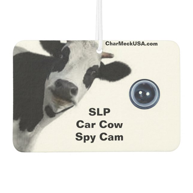 SLP Car Cow Spy Cam Air Freshener (Front)
