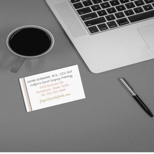 SLP cards! Speech Therapy Business Cards (Creator Uploaded)