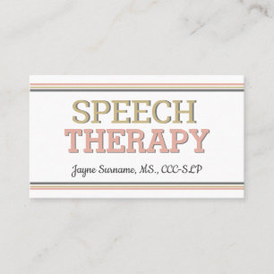 SLP cards! Speech Therapy Business Cards