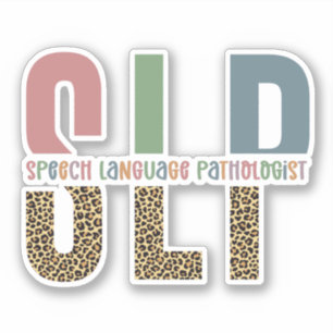 SLP cheetah print Speech language pathologist gift