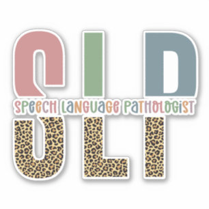 SLP cheetah print Speech language pathologist gift