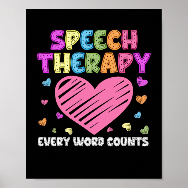 SLP Language Pathologist & Speech Therapy Poster (Front)