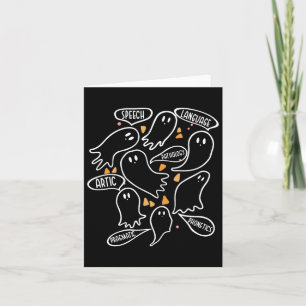 Slp Speech Language Pathologist - Funny Halloween Card