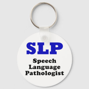 SLP Speech Language Pathologist Key Ring