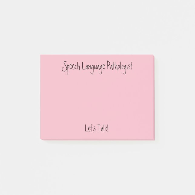 SLP (Speech language pathologist) post it notes (Front)