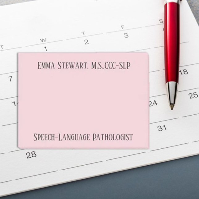 SLP (Speech language pathologist) post it notes (Creator Uploaded)