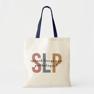 SLP Speech Language Pathologist Retro Tote Bag