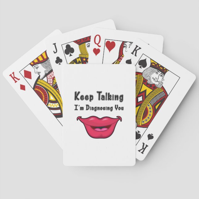 Slp Speech Language Pathology Gifts Playing Cards (Back)