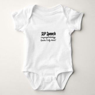 SLP Speech Language Pathology Speech Gifts Baby Bodysuit