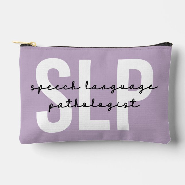 SLP Speech Pathologist Speech Therapist Accessory Pouch (Front)