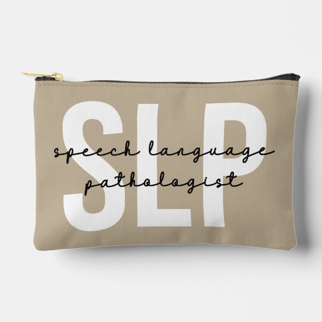 SLP Speech Pathologist Speech Therapist Accessory Pouch (Front)