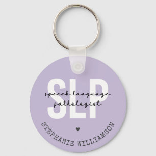 SLP Speech Pathologist Speech Therapist Key Ring