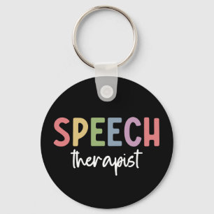 SLP Speech Pathologist Speech Therapist Key Ring