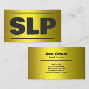 SLP Speech Specialist Business Card