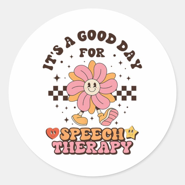 Slp Speech Therapist Speech Language Pathologist I Classic Round Sticker (Front)