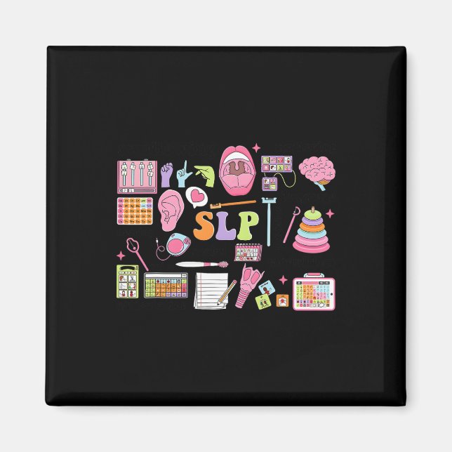 Slp Speech Therapy Speech Language Pathologist App Magnet (Front)