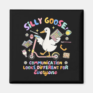 Slp Speechie Silly Goose Communication Looks Diffe Magnet