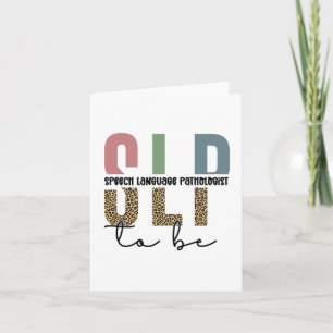 SLP to be -Future Speech language Pathologist gift Card