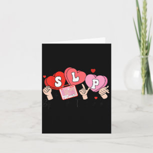 Slp Valentine's Day Speech Language Pathologist St Card