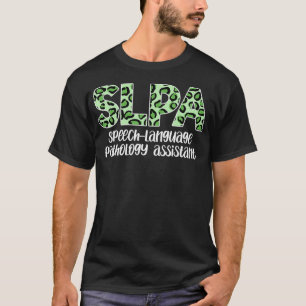 SLPA Leopard Print Speech Therapy T-Shirt
