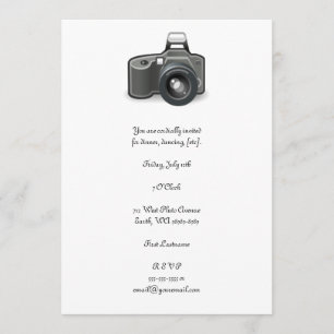 SLR Camera Invitation