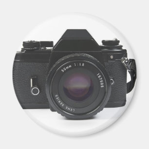 slr photo camera - classic design magnet