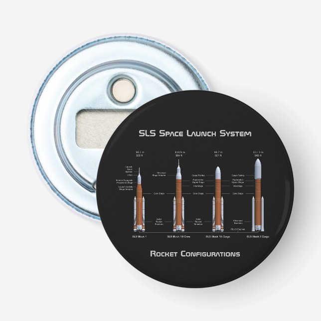 SLS Space Launch System Bottle Opener (Front)