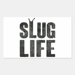 Slug Life Thug Life Rectangular Sticker