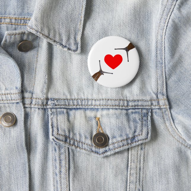 Slug Love 6 Cm Round Badge (In Situ)