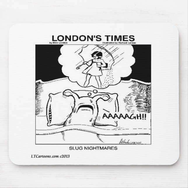 Slug Nightmares Funny Mouse Pad (Front)