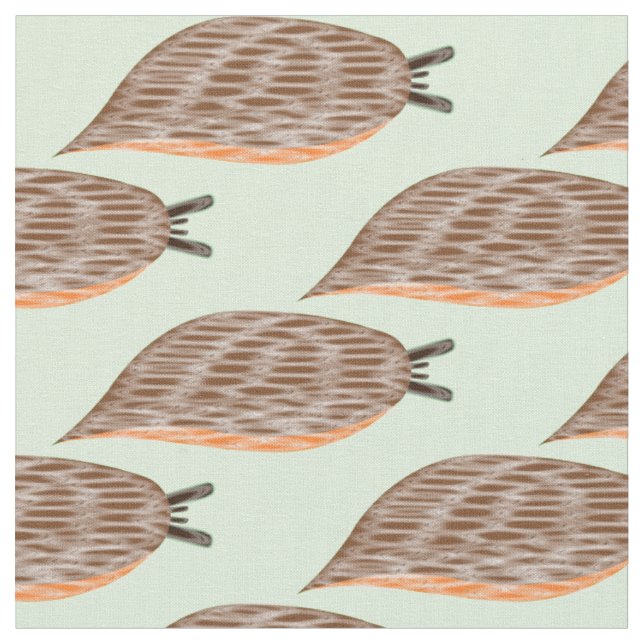 Slug Patterned Craft Fabric (Close Up)