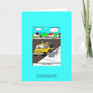 Slug/Snail Cartoon Card "Drive By Salting"