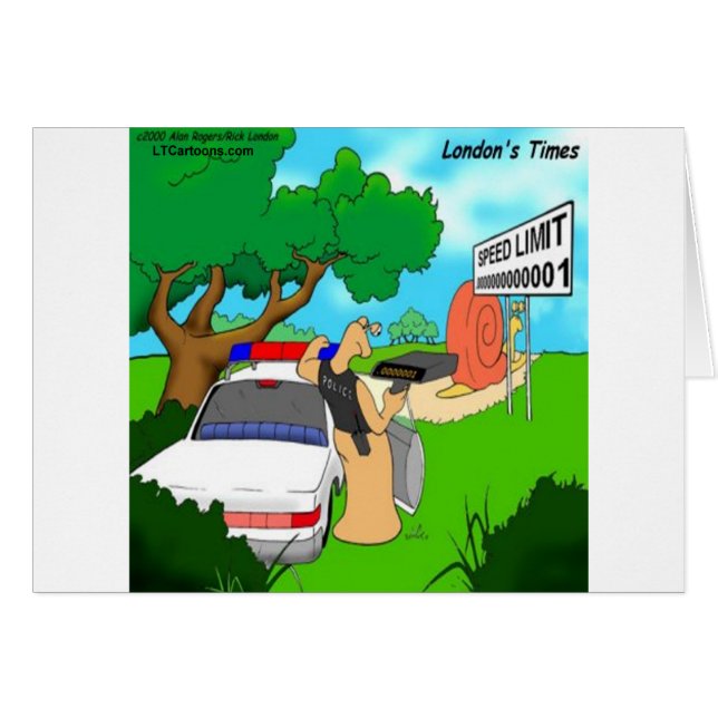 Slug Traffic Cop Funny (Front Horizontal)