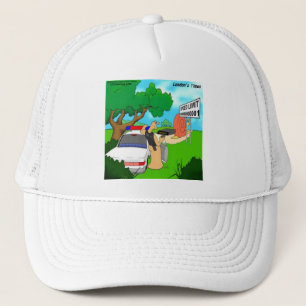 Slug Traffic Cop Funny Trucker Hat