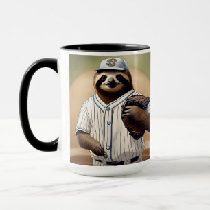 "Slugger Sloth: Slow and Steady at the Plate" Mug