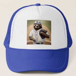 "Slugger Sloth: Slow and Steady at the Plate" Trucker Hat