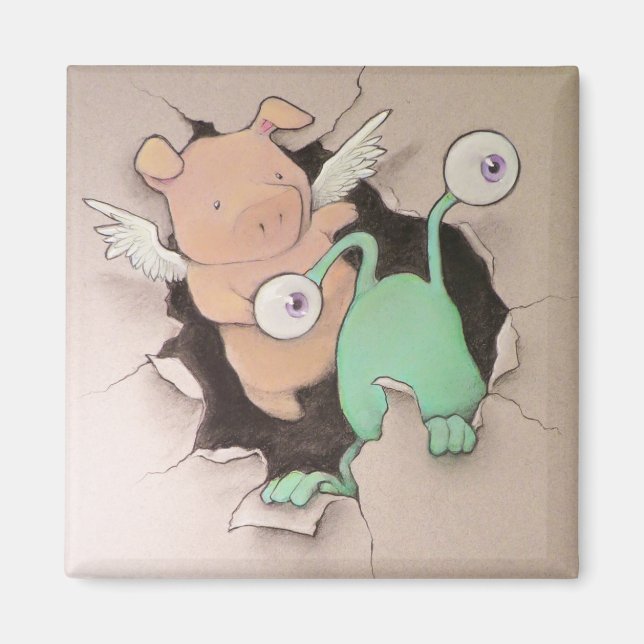 sluggo and philomena magnet (Front)