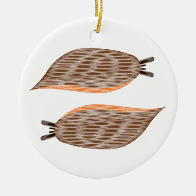 Slugs Custom I Love Slugs Ceramic Ornament (Front)