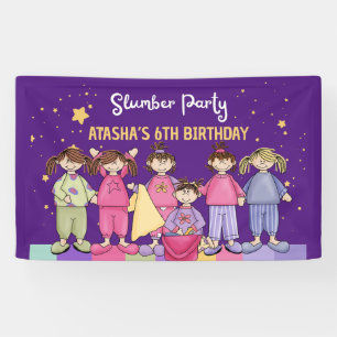 Slumber Birthday Party  Banner