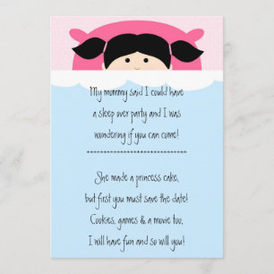 Slumber Birthday Party Invitation