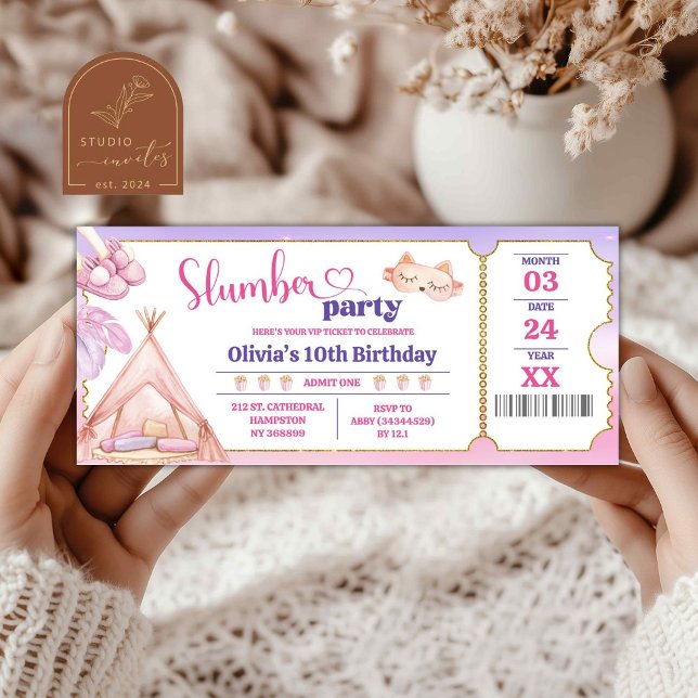 Slumber Birthday Party Ticket (Creator Uploaded)