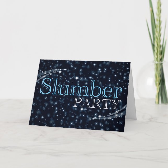 slumber party invitation : starshine (Front)