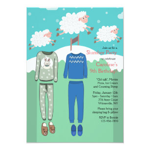 Slumber Party Invitations
