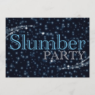 slumber party invitations : starshine