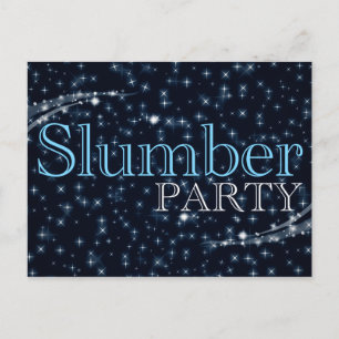 slumber party invitations : starshine